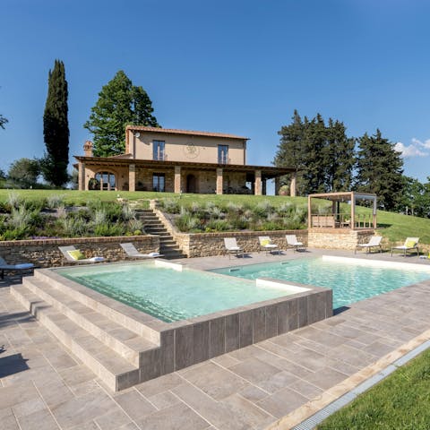 Spend lazy days around the private pool