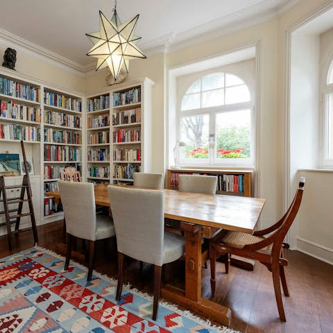 Wind down with cosy evenings at home or head to a local restaurant