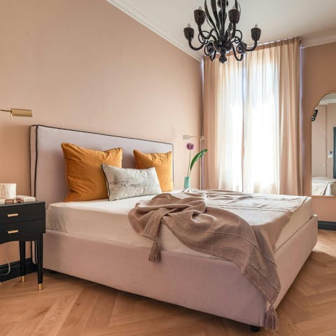 Bank a peaceful night's sleep in the quiet, air conditioned bedroom