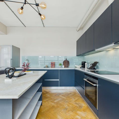 Take advantage of the modern kitchen to rustle up meals