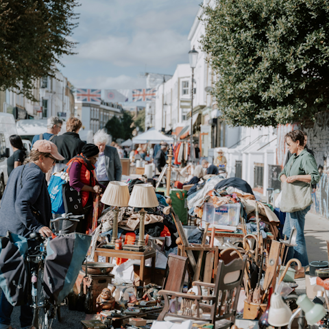 Rifle through the vintage goods at Portobello Road Market