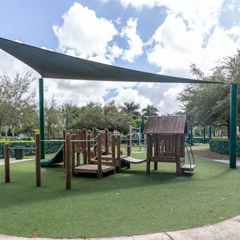 Take the kids to Downtown Doral Park, right on your doorstep