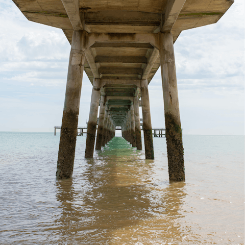 Head to the beach at Deal, just over 6 kilometres from this home