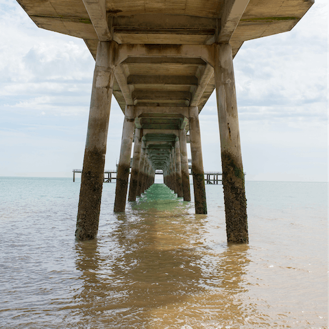 Head to the beach at Deal, just over 6 kilometres from this home