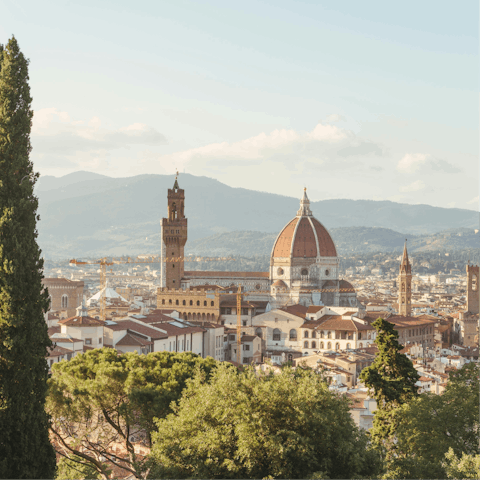 Visit Florence Cathedral, a twenty-minute drive away