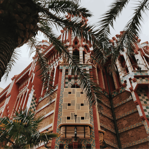 Visit the first home of the architect of Modernisme, Casa Vicens Gaudí