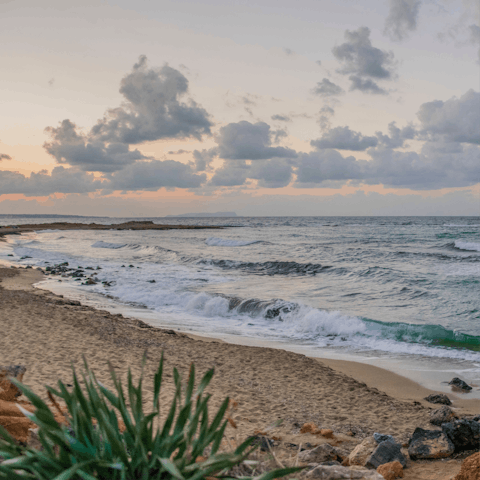 Head down to the beautiful beach, located just 30 metres away