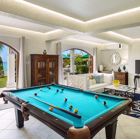 Get a pool tournament going for everyone to get involved in