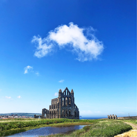 Explore the ruins of Whitby Abbey – it's a twenty-minute walk