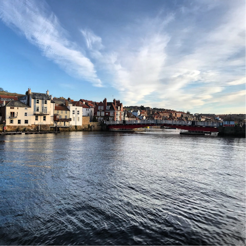 Eat fish and chips while looking out over the water