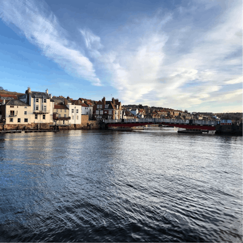 Eat fish and chips while looking out over the water