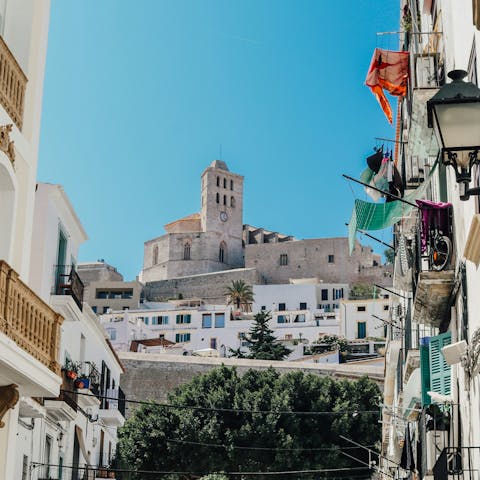 Stay a twenty-minute drive from Ibiza Old Town