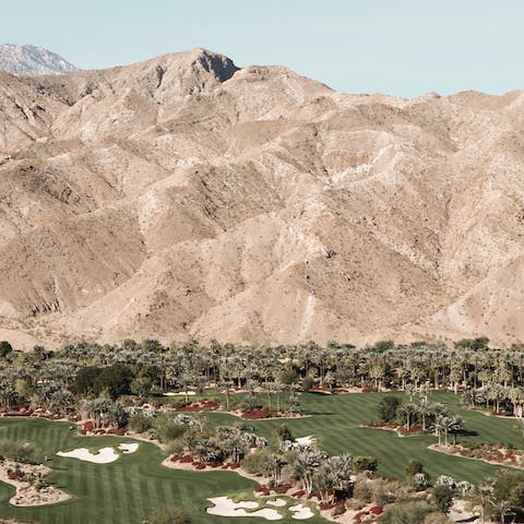 Explore Palm Springs, its many golf courses and hiking trails – your home is in the Vista Las Palmas neighbourhhod