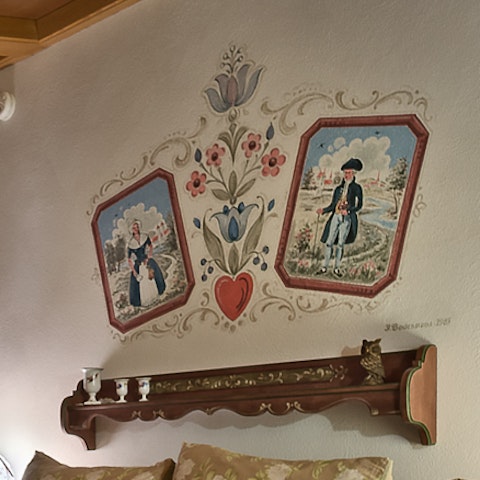 Hand-painted frescos