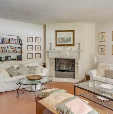 Make yourself at home in the charming and comfy livimg room
