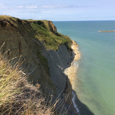 Explore the beaches of Normandy nearby