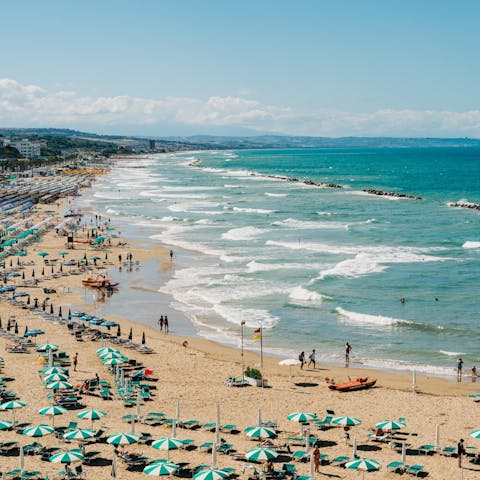 Head out for a glorious day at the beach – Lido San Giovanni is 5.5km away