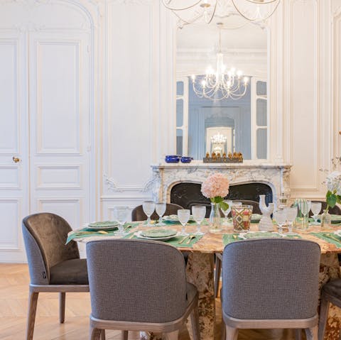 Host a banquet of Parisian cuisine