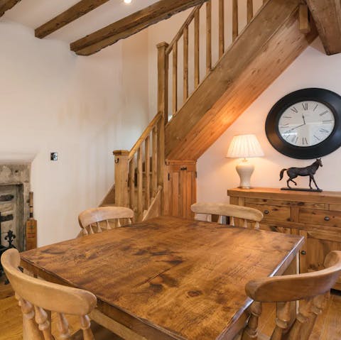 Serve up some quintessential English tea and cakes at the dining area