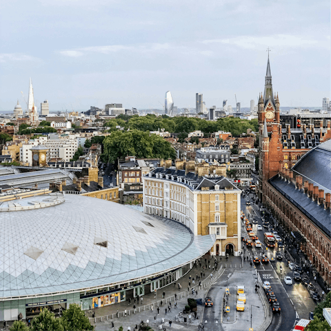 Stay in vibrant King's Cross, three minutes from the station