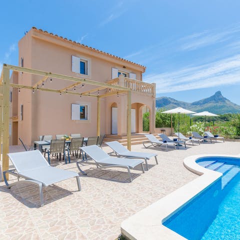 Stretch out on a lounger and soak up the sun