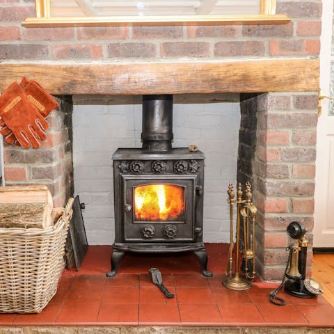 Fire up the wood-burner for a cosy movie night in