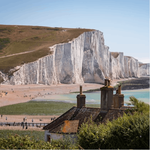 Plan a bracing walk along the nearby Seven Sisters