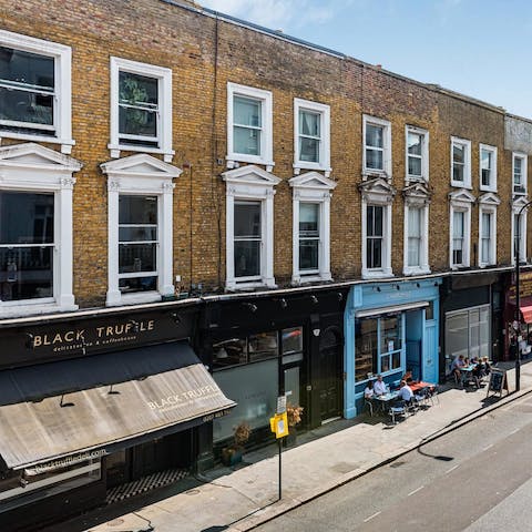 Dine out at the neighbourhood haunts, visible from your flat