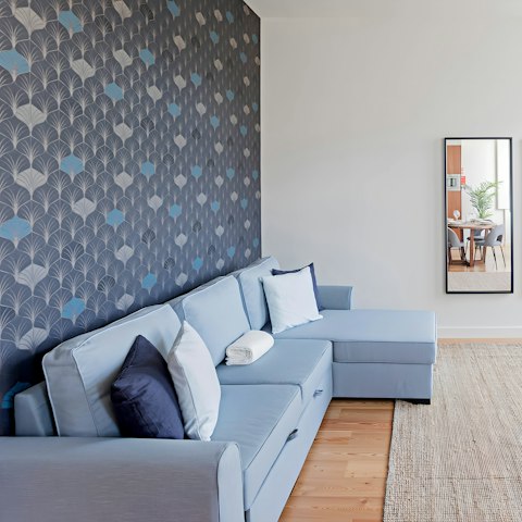Kick back on the sofa with a glass of Port after a long stay exploring the city