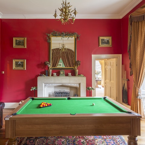 Play a game of snooker in the magnificent drawing room