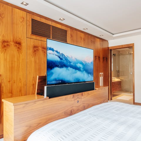 Discover hidden gems like the retractable TVs