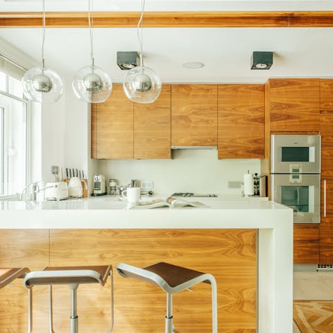 Prepare a feast in the well-appointed kitchen