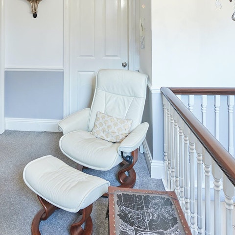 Curl up and read a good book during quiet moments