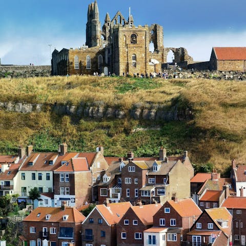 Discover the ancient ruins of Whitby Abbey