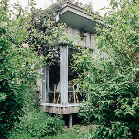 Stay in a cute eco-cabin nestled in the Welsh countryside