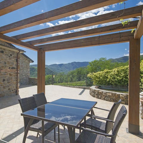 Sit down for an alfresco feast in the garden