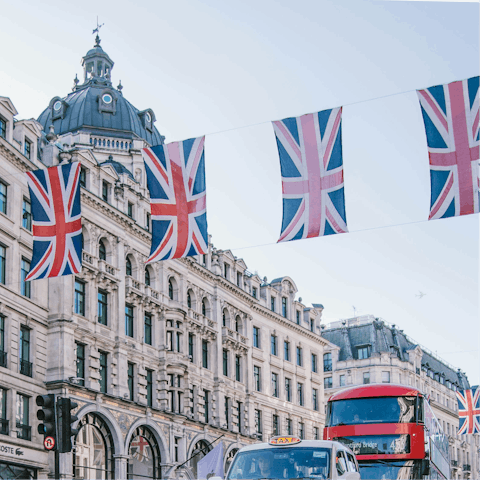 Experience the vibrant heart of London from Oxford Street