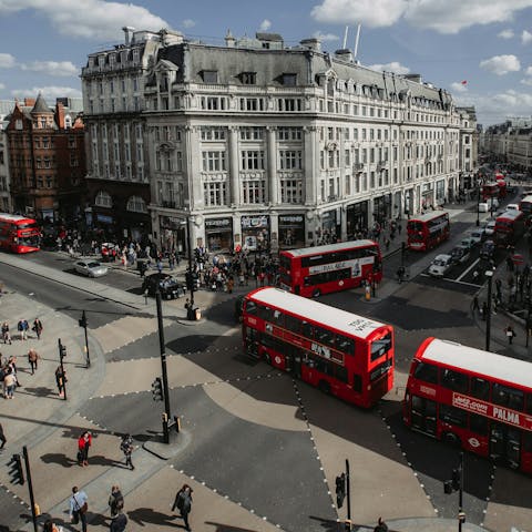 Do some shopping on nearby Oxford Street