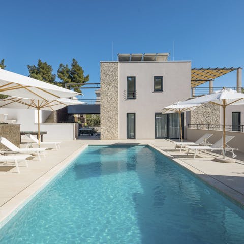 Enjoy the heated pool regardless of season