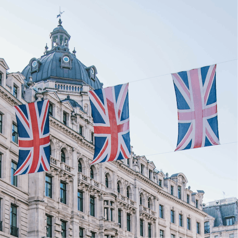 Experience the buzz of central London – a short tube ride away