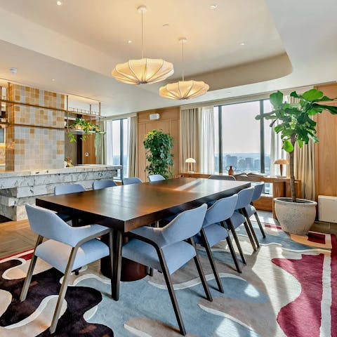 Enjoy a productive work session in the co-working space