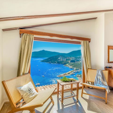 Admire incredible Mediterranean views