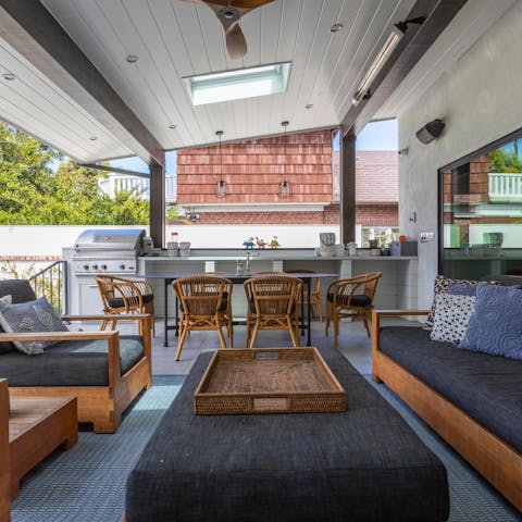 Embrace outdoor living on the covered terrace