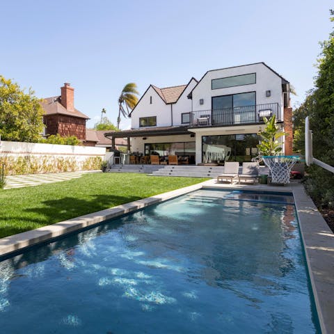 Cool off from the Cali sunshine with a dip in the pool