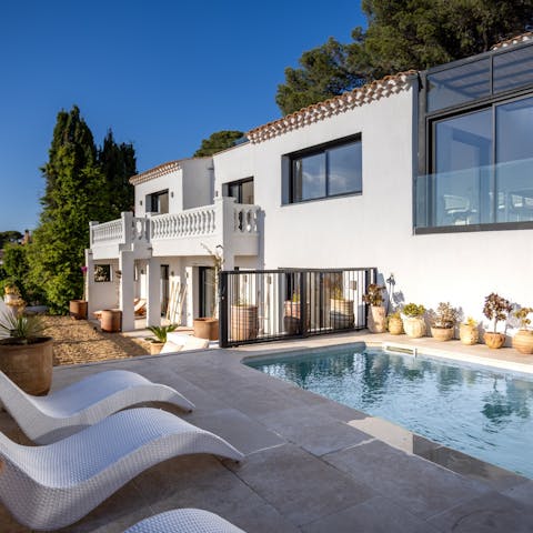 Feel refreshed and renewed after a dip in the pool