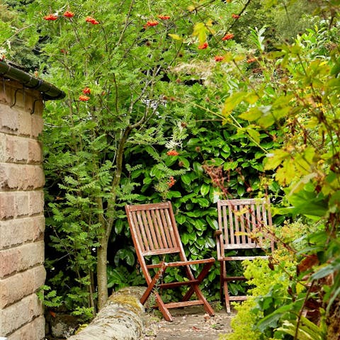 Sit and watch the birds from your private patio area