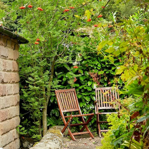 Sit and watch the birds from your private patio area