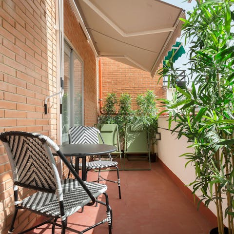 Hang out on a balcony perched above the Chamberí neighbourhood