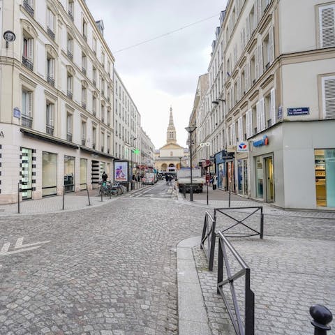 Get some retail therapy at the famous shopping district right outside your door