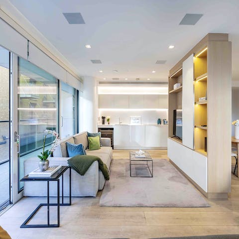 Unwind in style in this chic central London abode